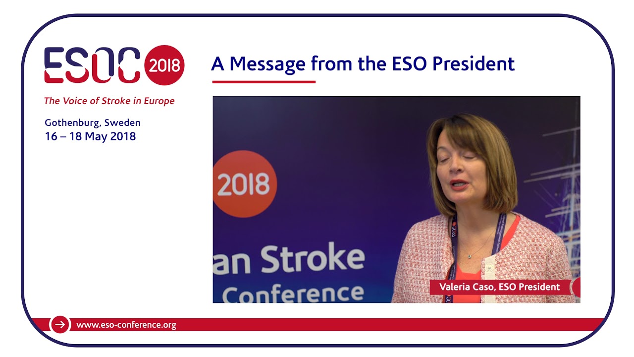A message from the ESO President – Professor Valeria Caso