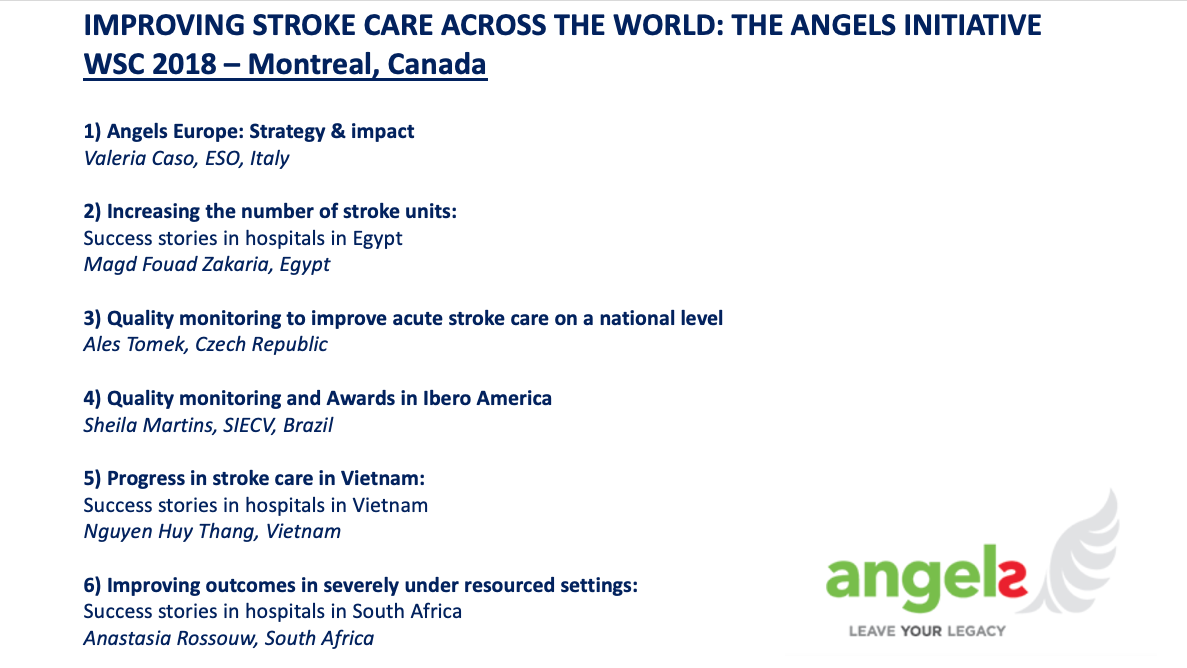 Boehringer Ingelheim: Angels WSC 2018 – Improving Stroke Care Across The World: The Angels Initiative