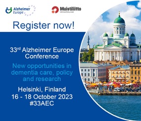33rd Alzheimer Europe Conference agenda available online and new bursaries also available for early stage researchers!